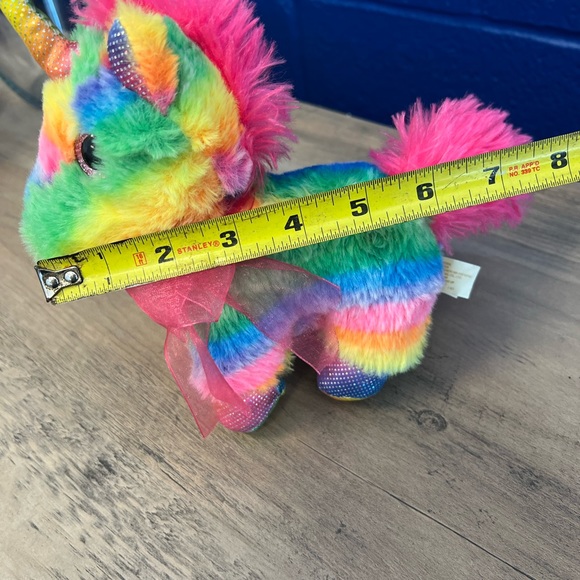 Multicolor Rainbow International Unicorn Plush Stuffed Animal Toy 8" - Picture 11 of 11